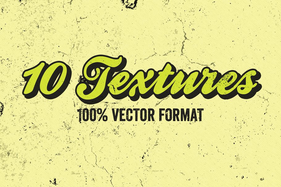 做旧污迹矢量文本特效AI图层样式 Vector Textures Volume 4插图(1)