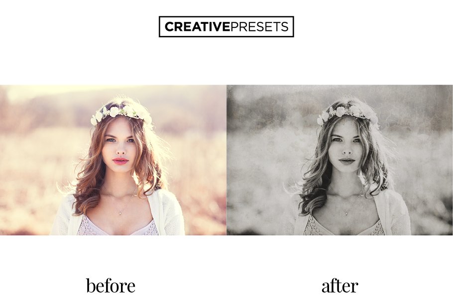 20种复古黑白老照片效果Lightroom预设 Wet Plate Lightroom Presets+Overlay插图(6)