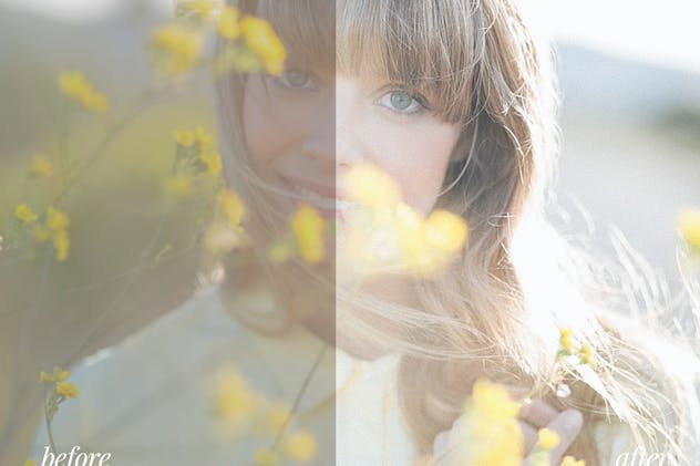 明亮浅色调人像照片效果处理LR预设 Bright and Airy Lightroom Mobile Preset插图(4)