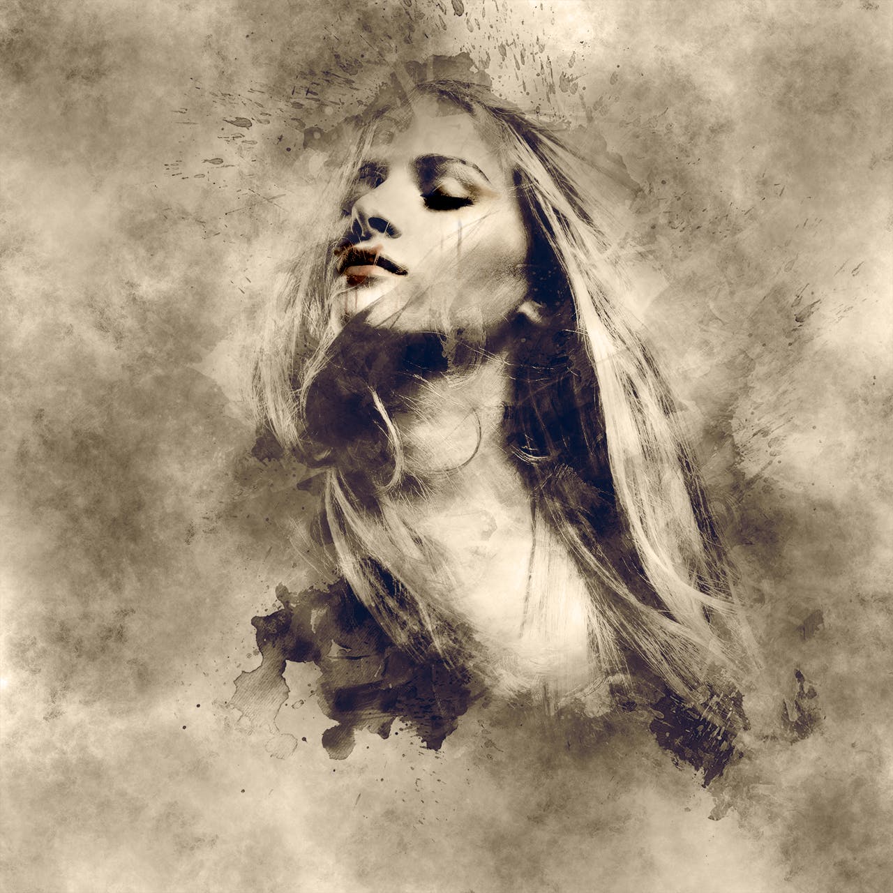 照片转大气复古水彩效果PS动作 Antiq Watercolor CS3+ Photoshop Action插图(4)