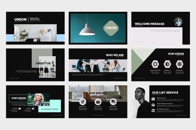 现代创意室内设计团队介绍Keynote幻灯片模板 Union : Pitch Deck Keynote Template插图(7)