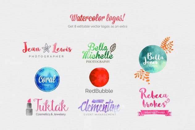 水彩艺术效果AI图层样式 Watercolor for Illustrator插图(3)