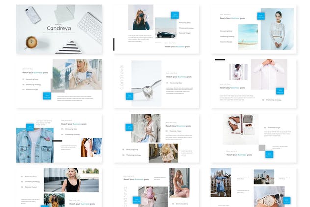 服装品牌企业宣传PPT幻灯片模板 Candreva – Powerpoint Template插图(1)