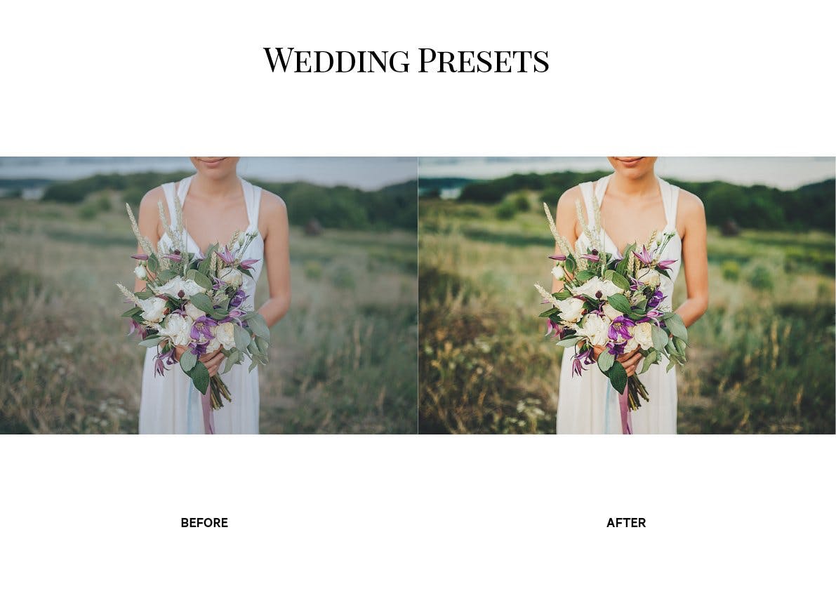 乡村婚纱婚礼照片调色Lightroom预设 The Rustic Wedding Lightroom Preset Collection插图(2)