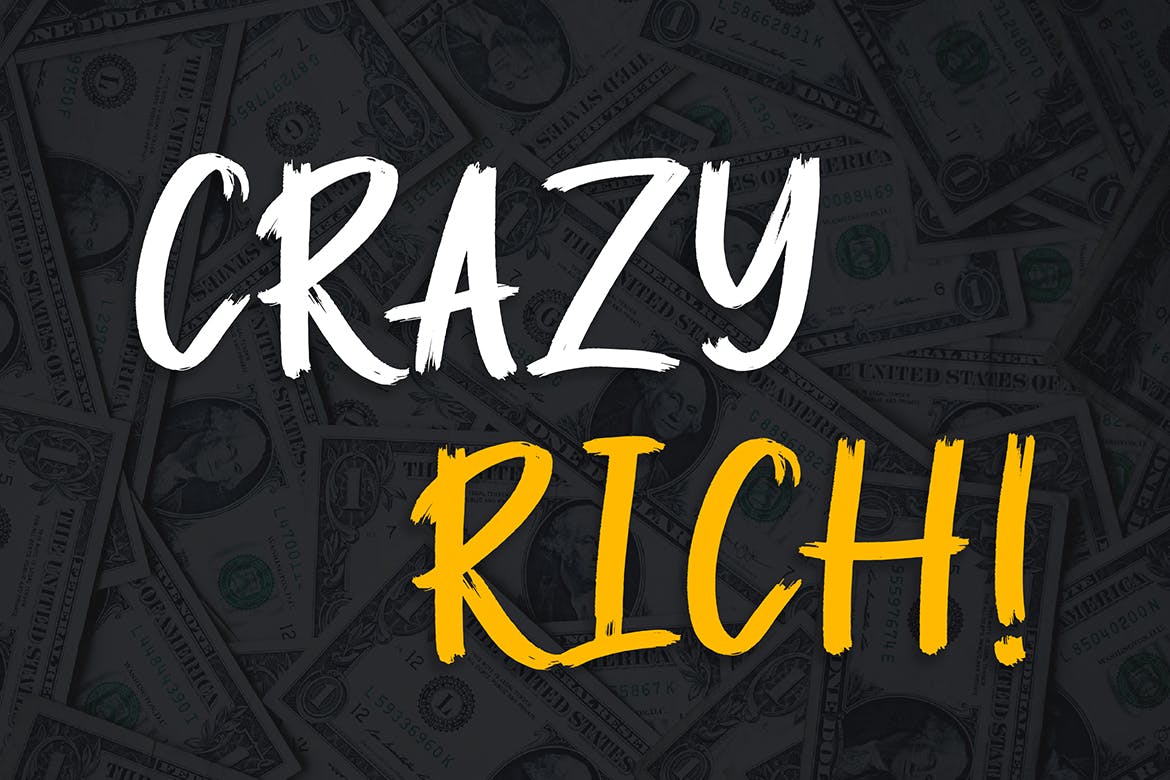 英文画笔手写字体素材库精选 Kampung Brush Handwritten Font插图(2)