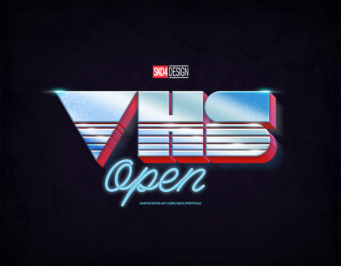 80年代复古文本质感特效PS图层样式下载插图(6)