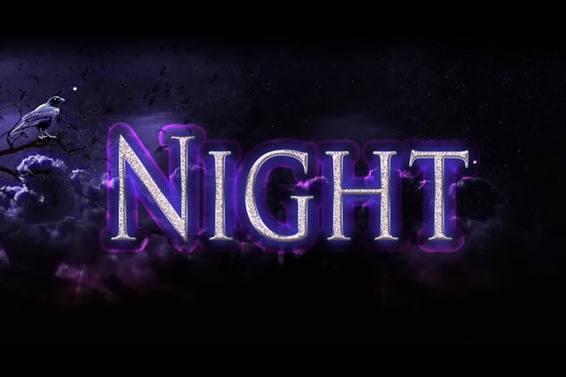 万圣节恐怖惊悚装饰特效PS字体样式 Halloween Horror Photoshop Layer Styles插图(2)