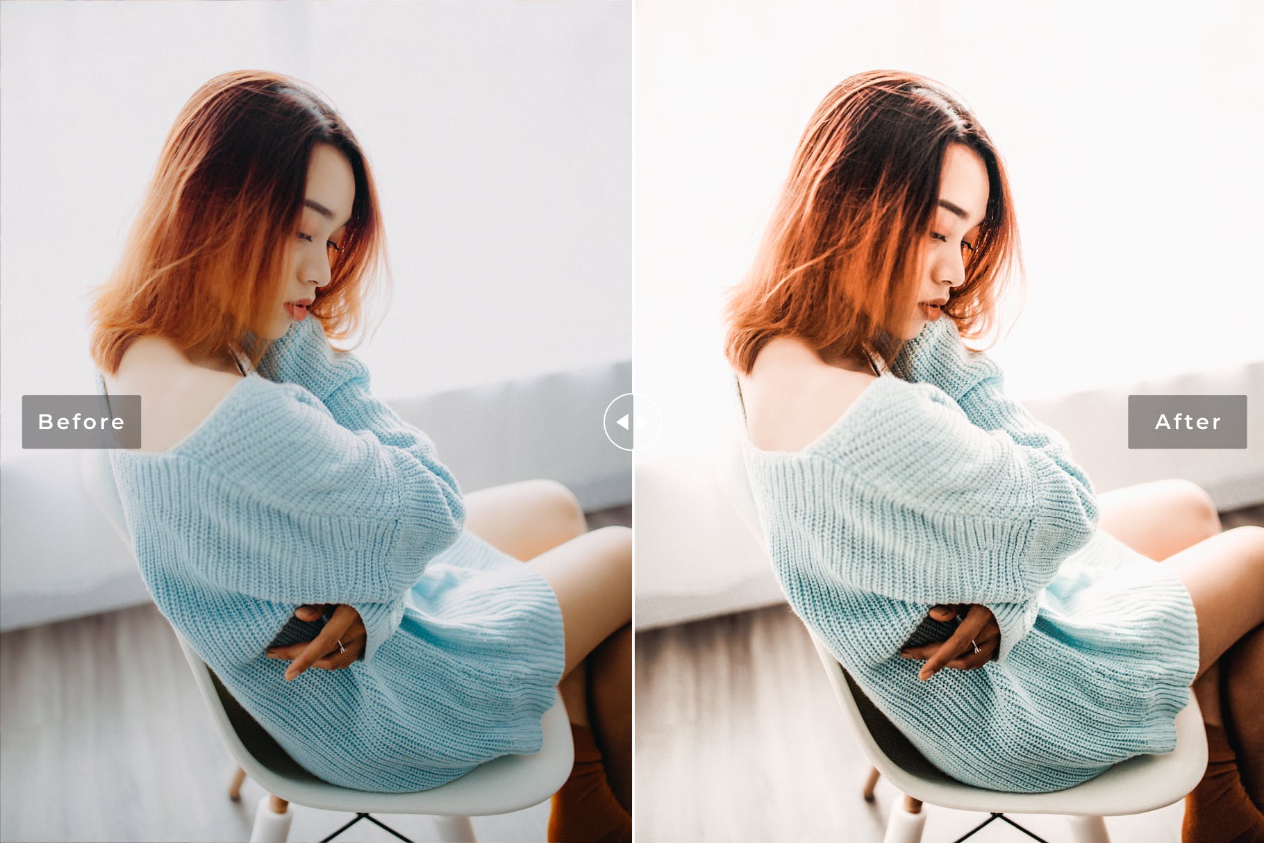 自然柔和色调人像摄影后期处理LR预设 Hygge Mobile & Desktop Lightroom Presets插图(4)