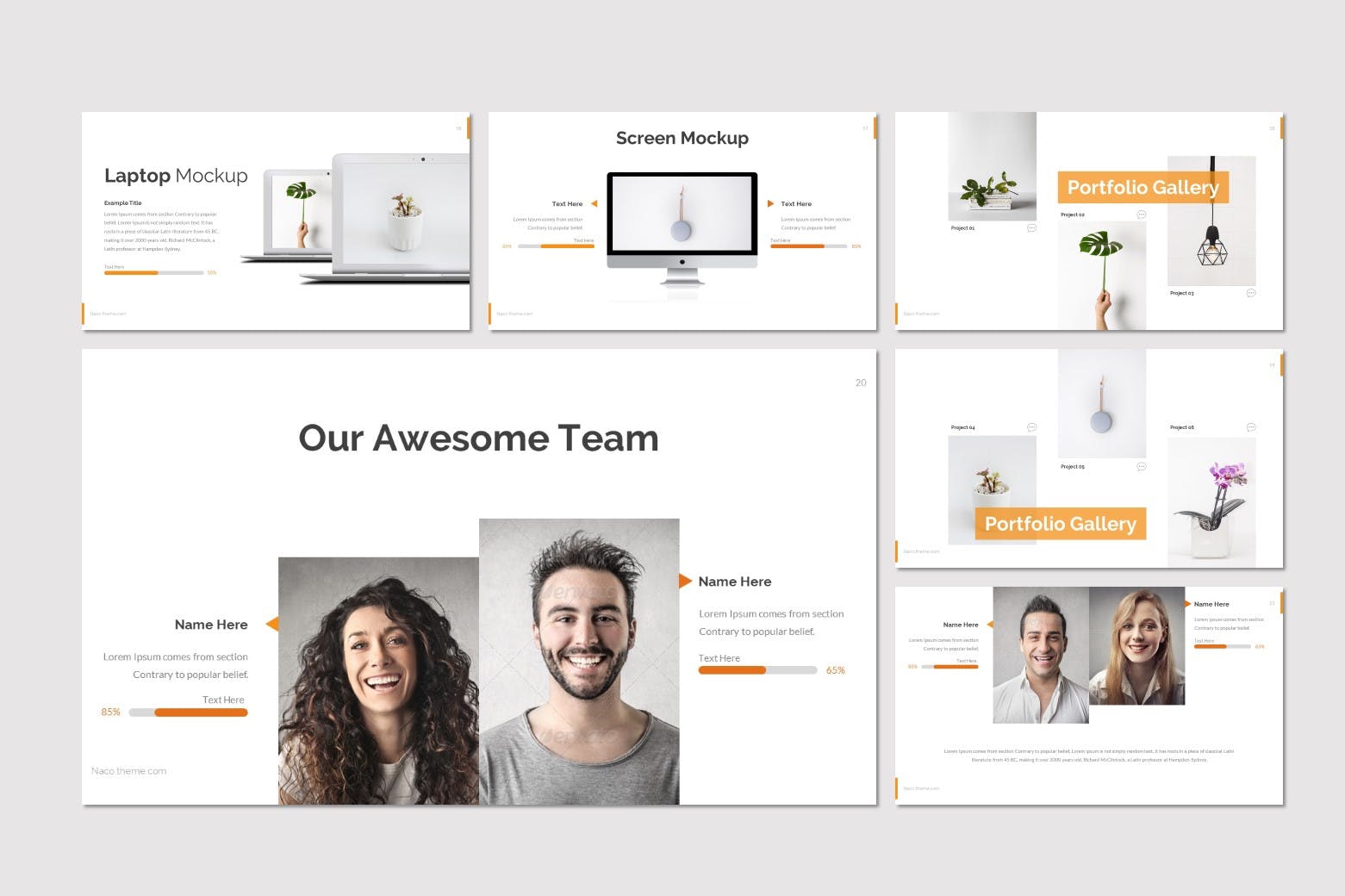室内装饰设计公司介绍PPT模板下载 Naco – Powerpoint Template插图(3)