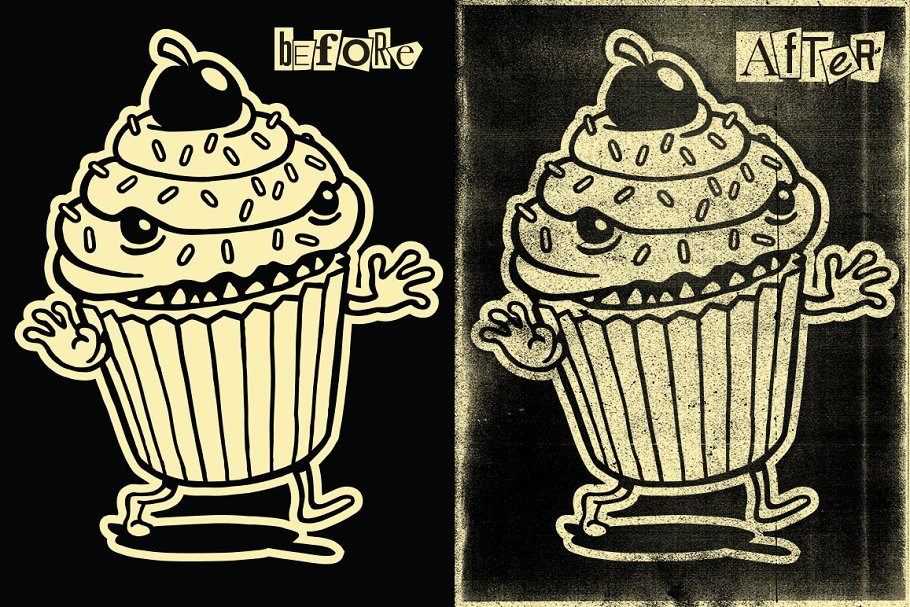 复古影印效果纹理PS笔刷 Photocopy Hate Machine | Texture Kit插图(2)