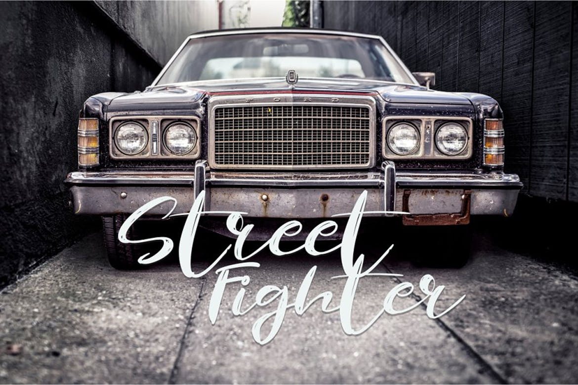 创意英文笔刷书法设计字体下载 Revolution Brush插图(2)