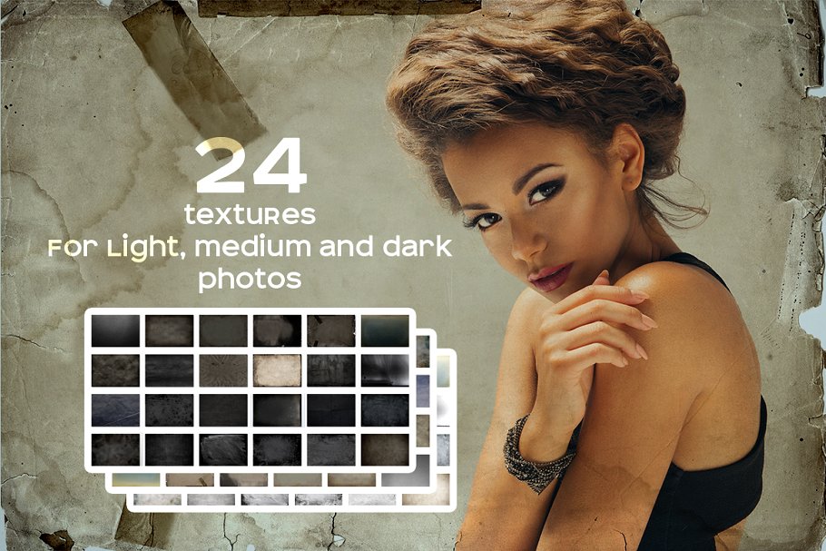 复古风格华丽照片效果处理PS动作 RETROPHOTO Photoshop Effect Pack插图(1)