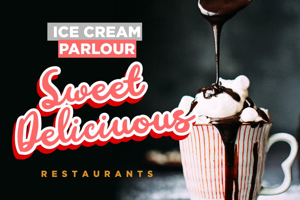 英文画笔粗笔画书法字体 Ginalys Bold Brush插图(5)