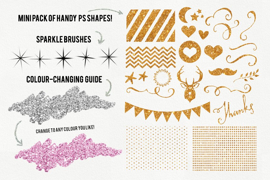 140款精心制作的色彩斑斓图层样式 The Glitz Shoppe插图(3)