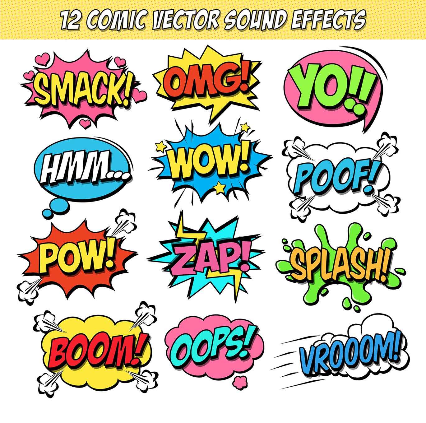 照片转复古手绘漫画书效果PS动作 Retro Comic Book Photoshop Action Kit插图(9)