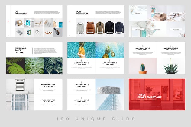 现代简约实用设计风格企业简介介绍PPT模板下载 Balance – Powerpoint Template插图(10)