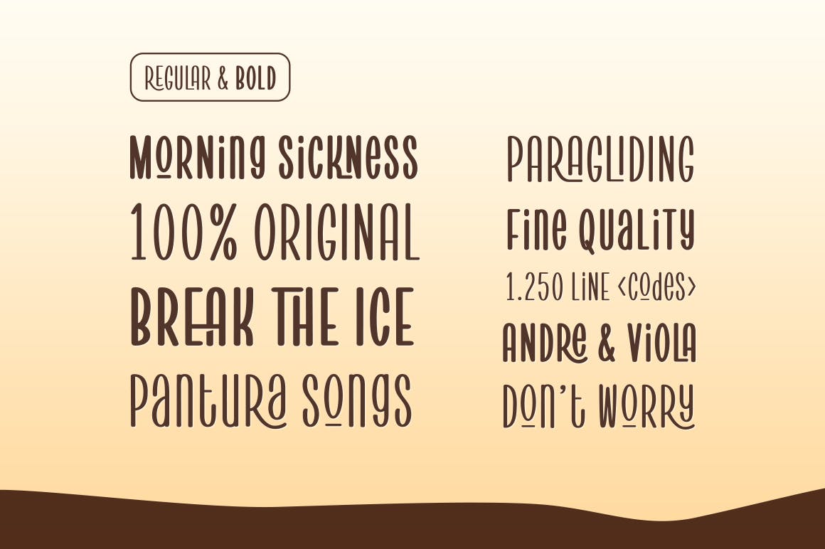 简约俏皮的英文修长无衬线字体下载 Pantura插图(2)