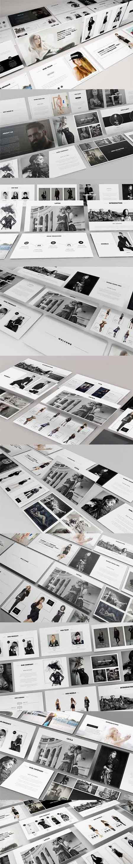 独特创意的时装展示ppt模板下载[ppt,pptx]插图