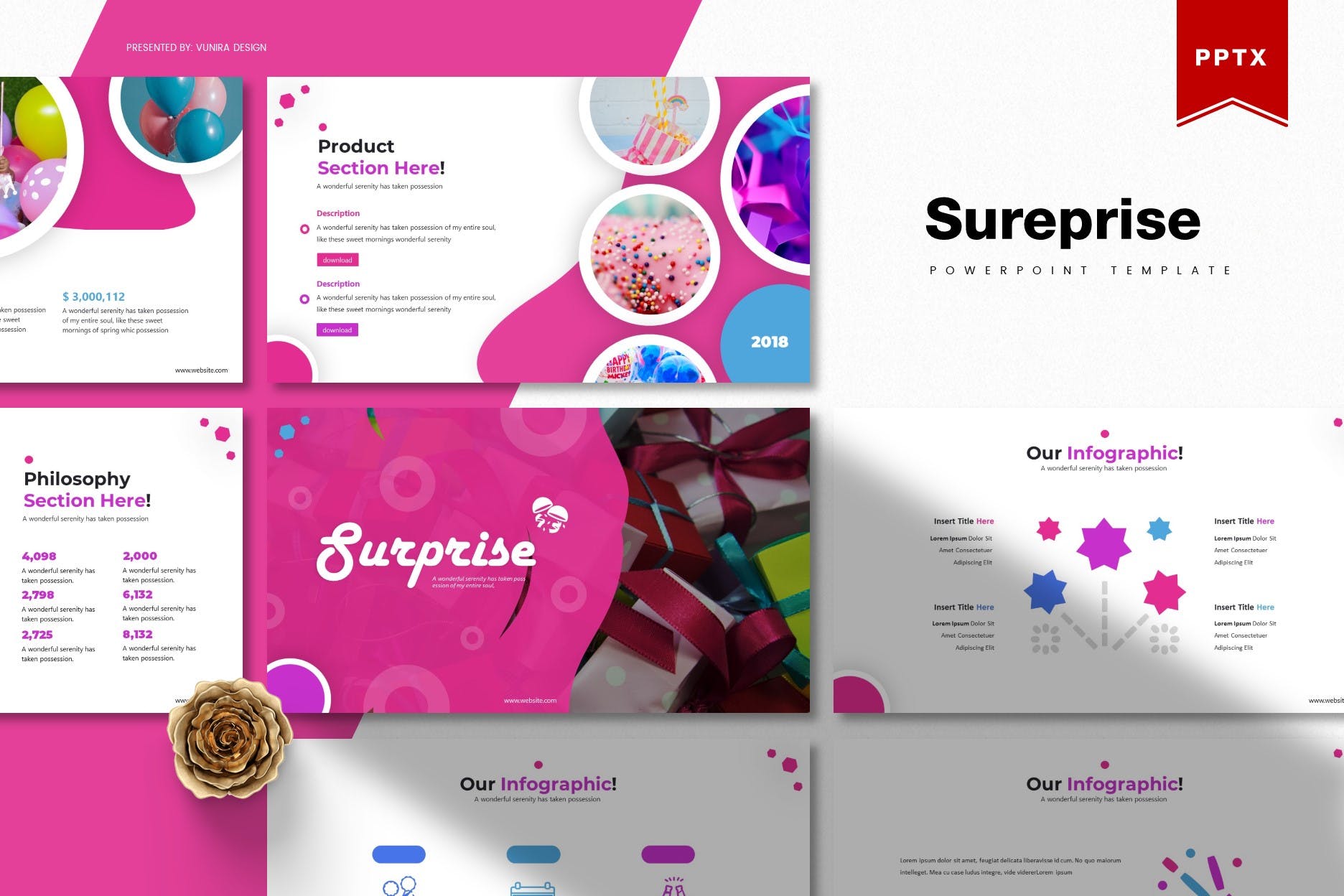 多彩节日/儿童主题多用途PPT幻灯片模板 Sureprise | Powerpoint Template插图