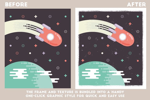 海报油墨印刷添加杂色效果AI图层样式 Poster Press – Screen-Print Creator插图(2)