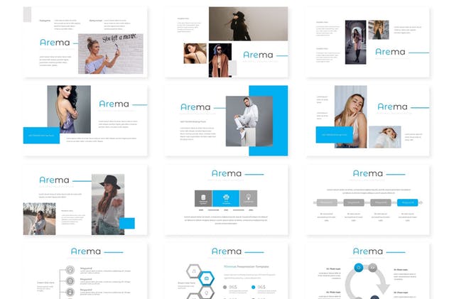 极简主义设计风格多用途Google Slides幻灯片模板 Arema – Google Slides Template插图(2)