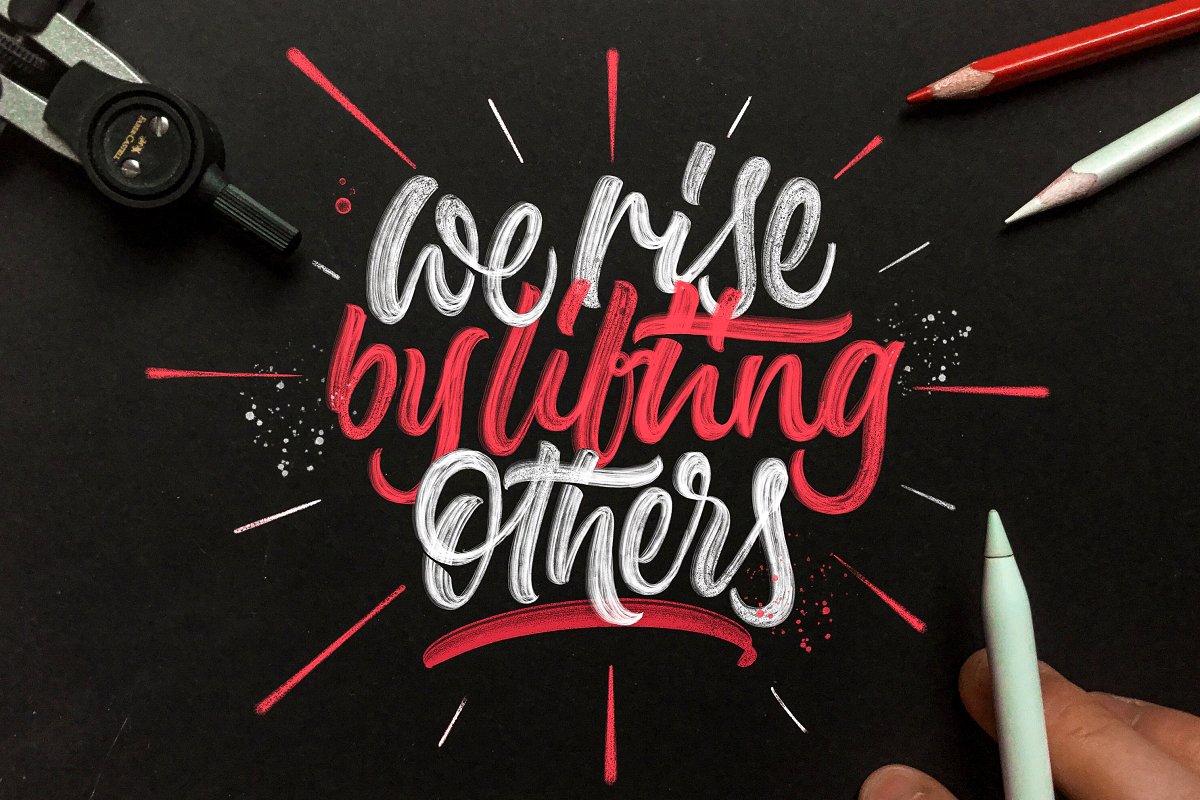 创意Procreate专用字体笔刷包下载插图(5)