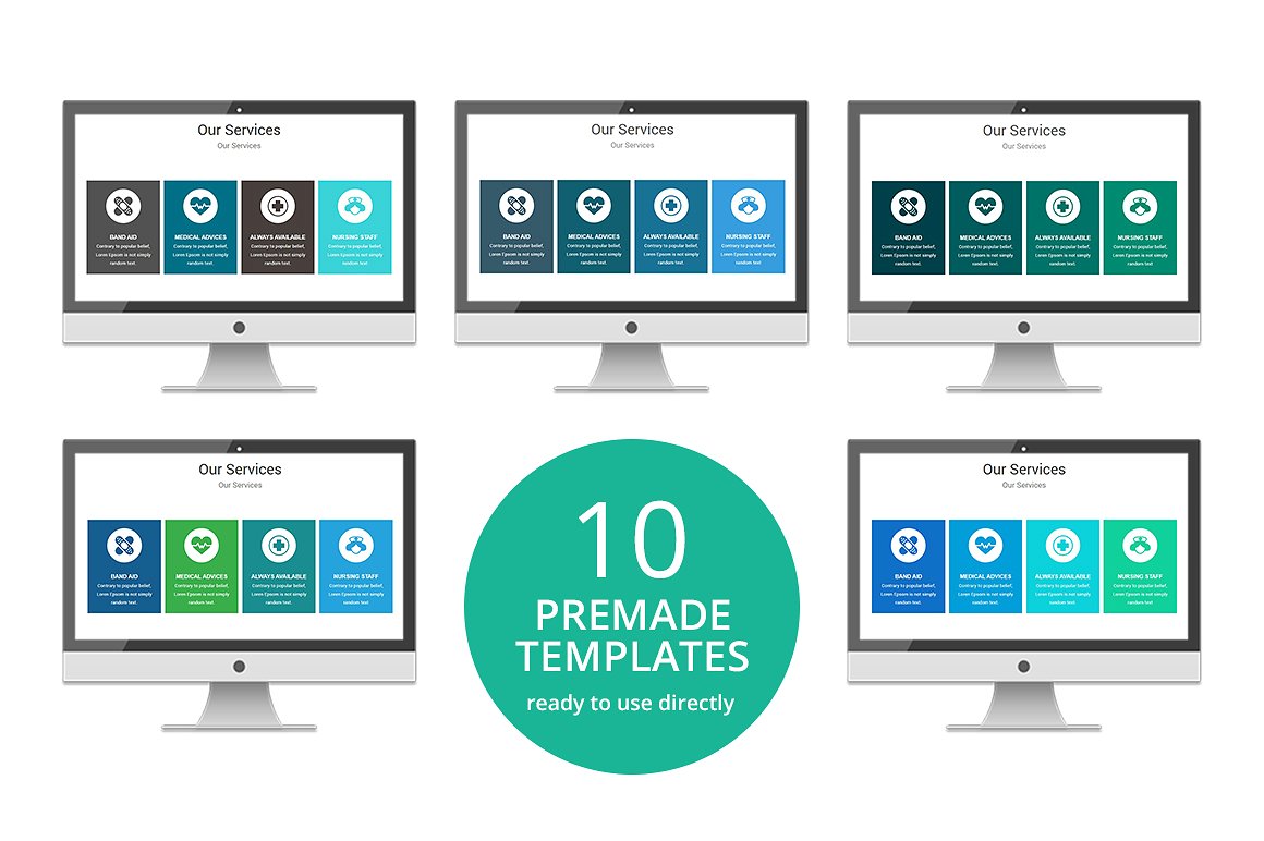 高品质医疗行业演示的PPT模板下载 Medical PowerPoint Template [pptx]插图(3)