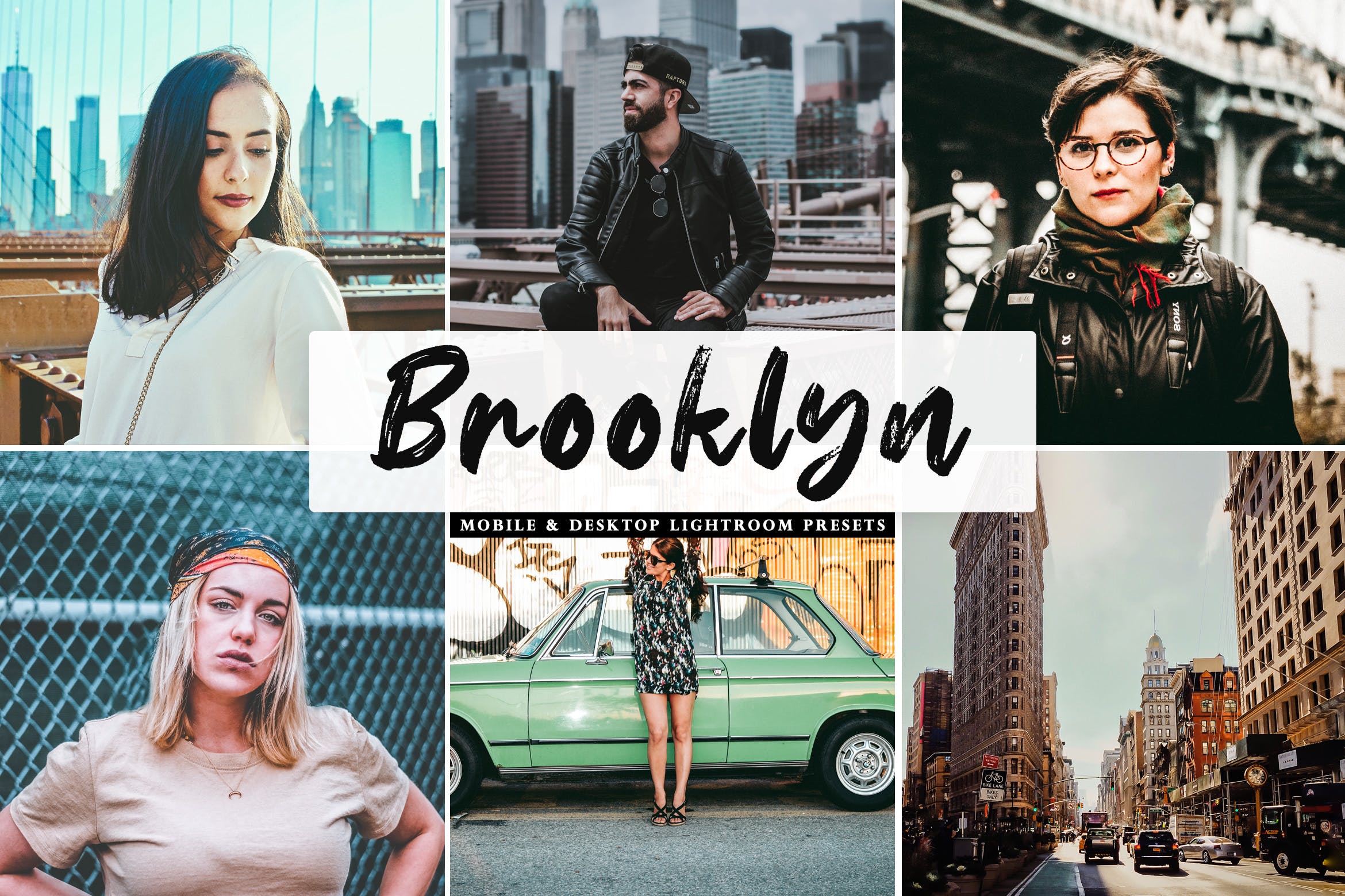 自然暖色调肖像摄影后期处理LR预设 Brooklyn Mobile & Desktop Lightroom Presets插图