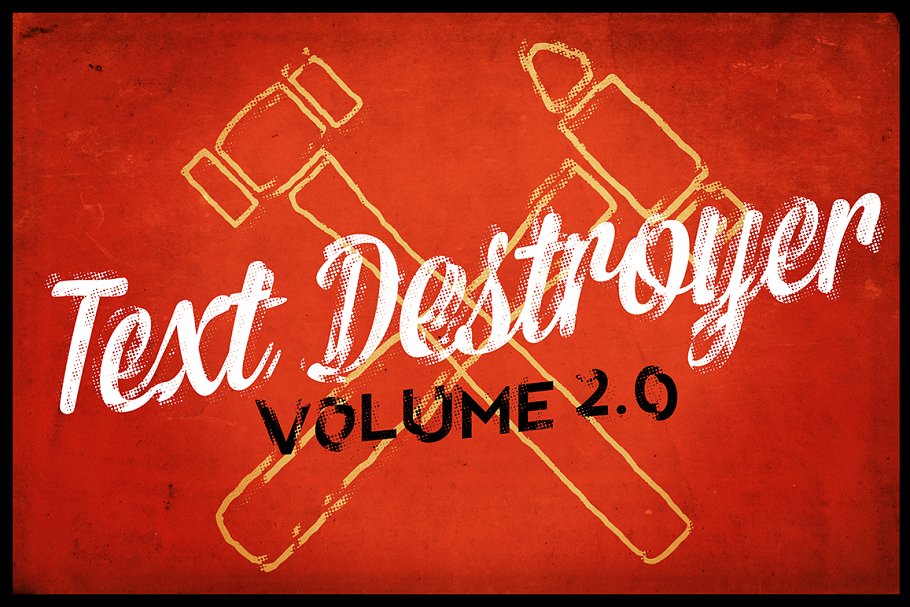 复古印刷做旧效果图层样式 Text Destroyer Vol. 02插图