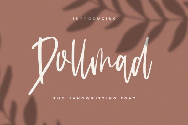 英文连笔手写书法字体素材库精选 Dollmad – The Handwritten Font