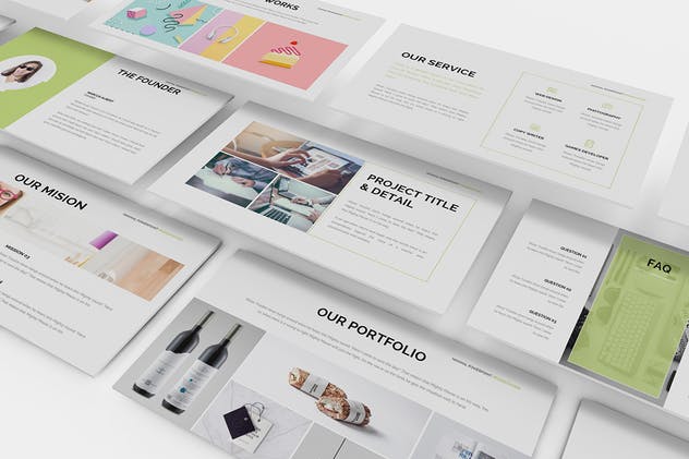 极简主义设计风格商务演示PPT幻灯片模板 Minimal Powerpoint Template插图(4)