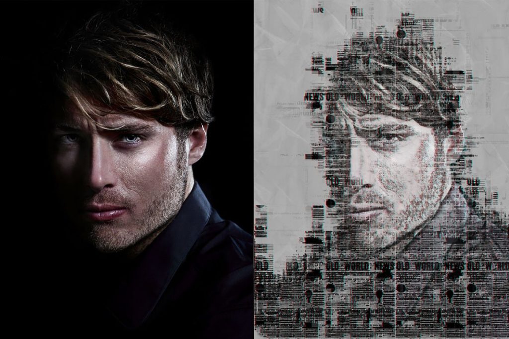 印刷报纸特效PS动作下载[PAT, ATN]插图(1)