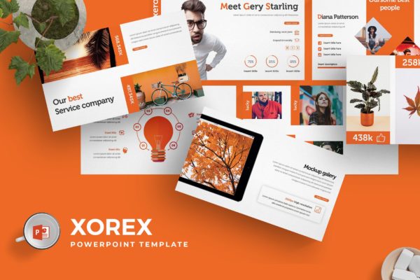 适用于各行业的公司介绍PPT幻灯片模板下载 Xorex – Powerpoint Template