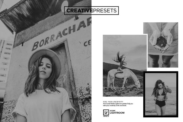 黑白色调照片效果处理LR预设 Rich Black Lightroom Mobile preset插图(1)