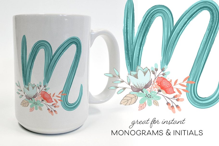 华丽的手写图形字体&PS字体笔刷 Fat & Fabulous: Graphic Brush Script插图(4)