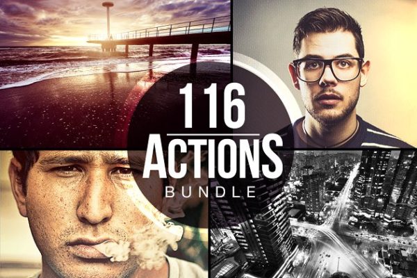 116款人像及风景照片效果处理PS动作合集 116 Actions Bundle