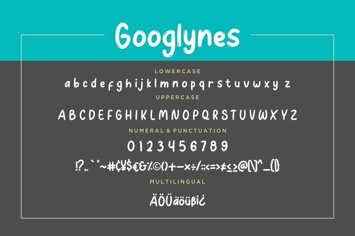 可爱有趣的英文手绘艺术字体下载 Googlynes Joy & Play插图(6)