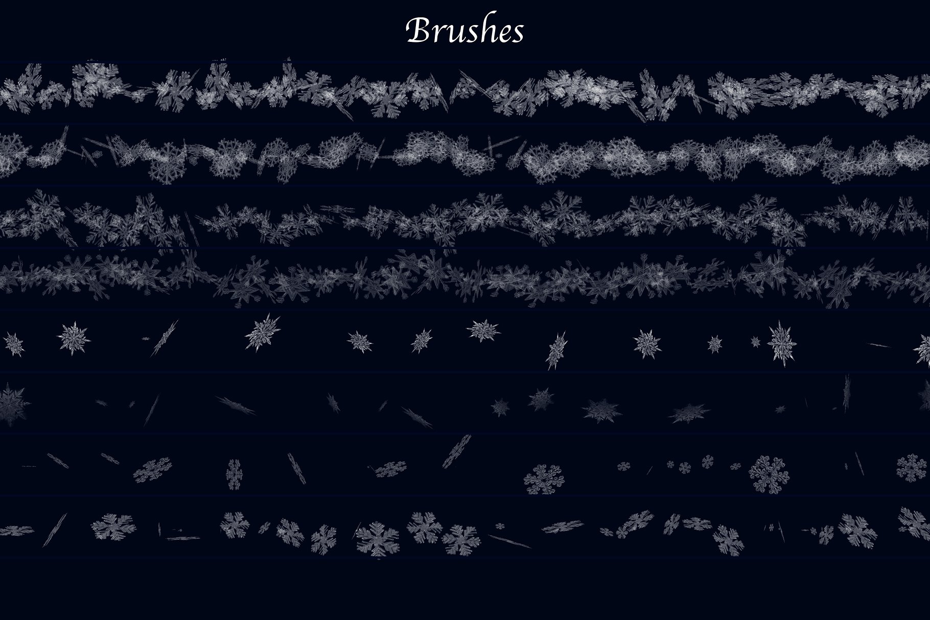 冰雪奇缘冬天主题纹理&笔刷合集[雪花、冰花&闪光] Winter Wonderland for Photoshop插图(15)