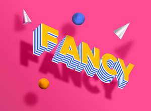 梦幻风格的字体图层样式PSD免费下载