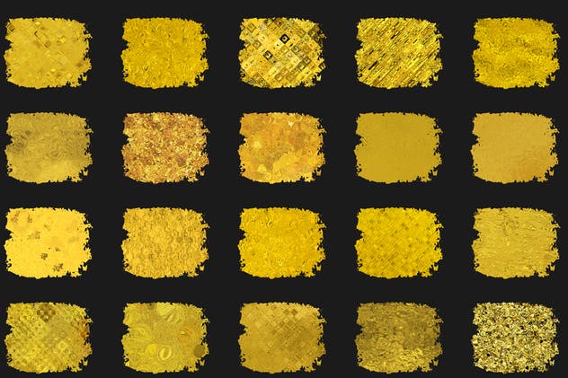 金漆闪闪图层样式、PS笔刷&纹理合集(2) Golden Era for Adobe Photoshop插图(4)