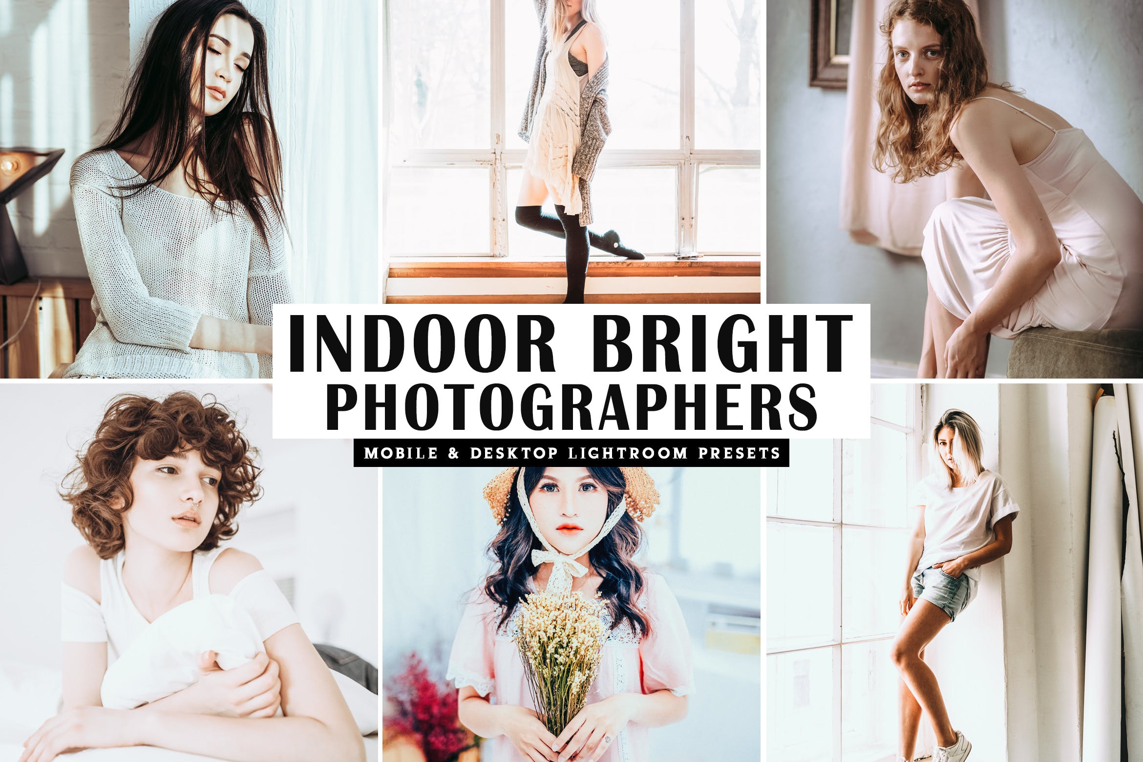 室内摄影棚必备调色滤镜素材库精选LR预设 Indoor Bright Mobile & Desktop Lightroom Presets插图