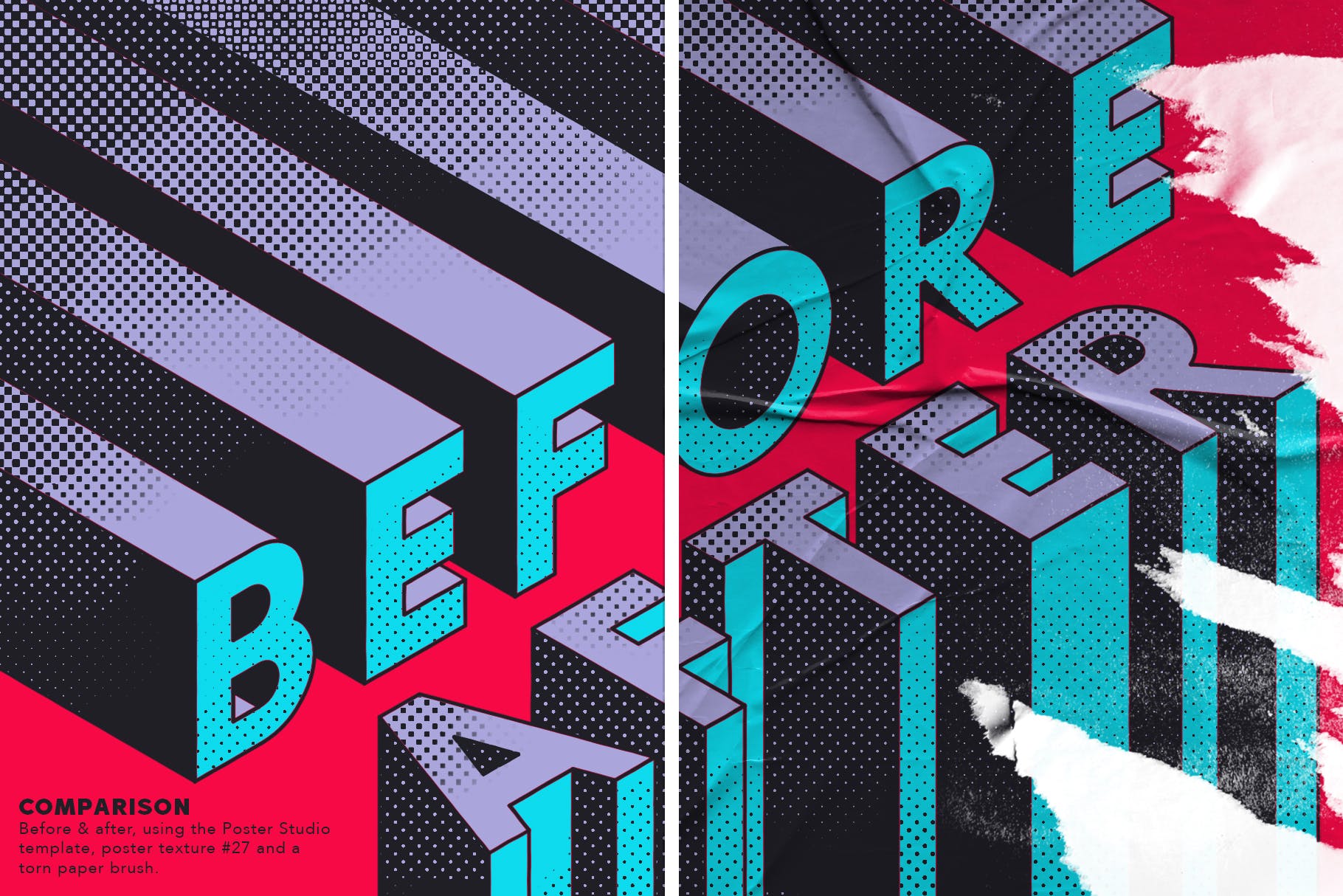 海报张贴效果图样式生成PS笔刷 Poster Studio for Photoshop插图(1)