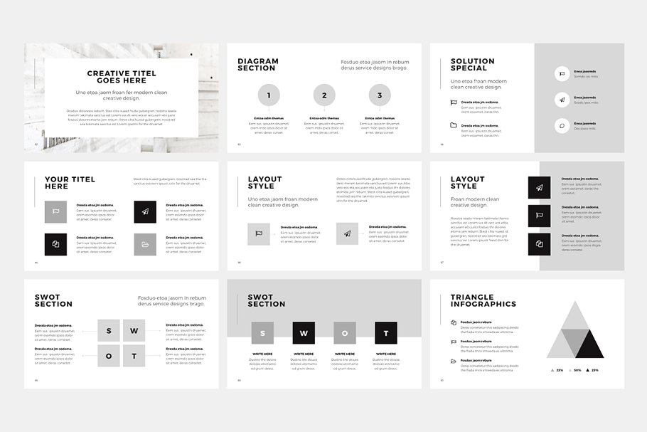 现代简约极简主义谷歌幻灯片模板 NORS Google Slides Template + Bonus插图(13)