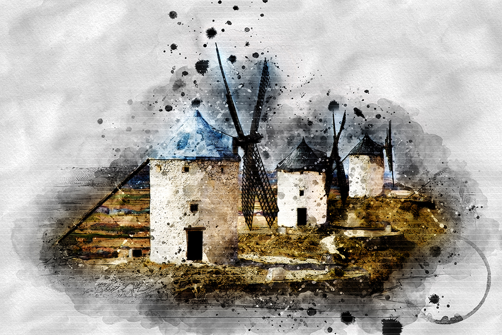 专业多功能水墨风格PS动作 Ink Art Photoshop Action插图(10)