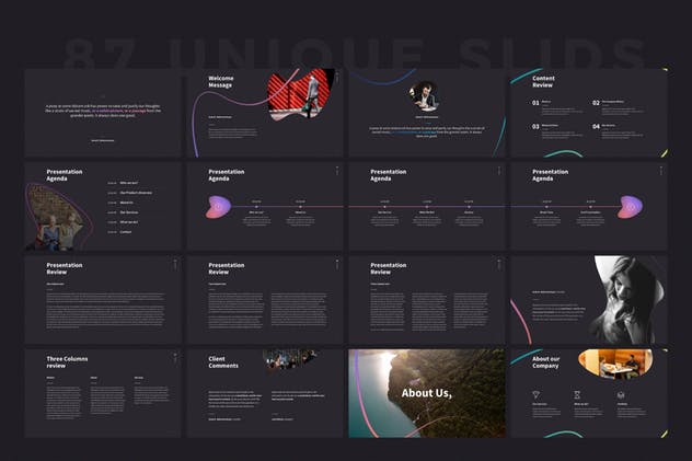创意艺术企业介绍PPT幻灯片模板 SHAPER Powerpoint Template插图(7)