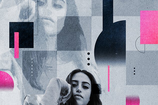 人物摄影一键转时尚海报特效PS动作 Cognition 2 Photoshop Action插图(3)