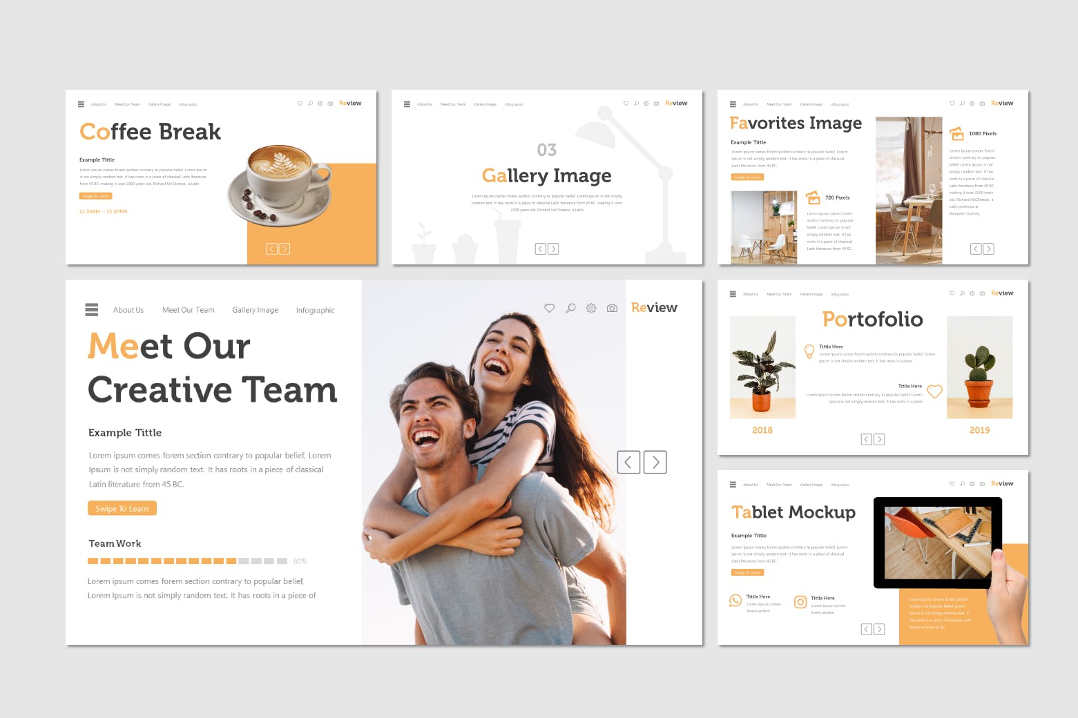 企业对外宣传谷歌幻灯片设计模板 Review – Google Slides Template插图(3)