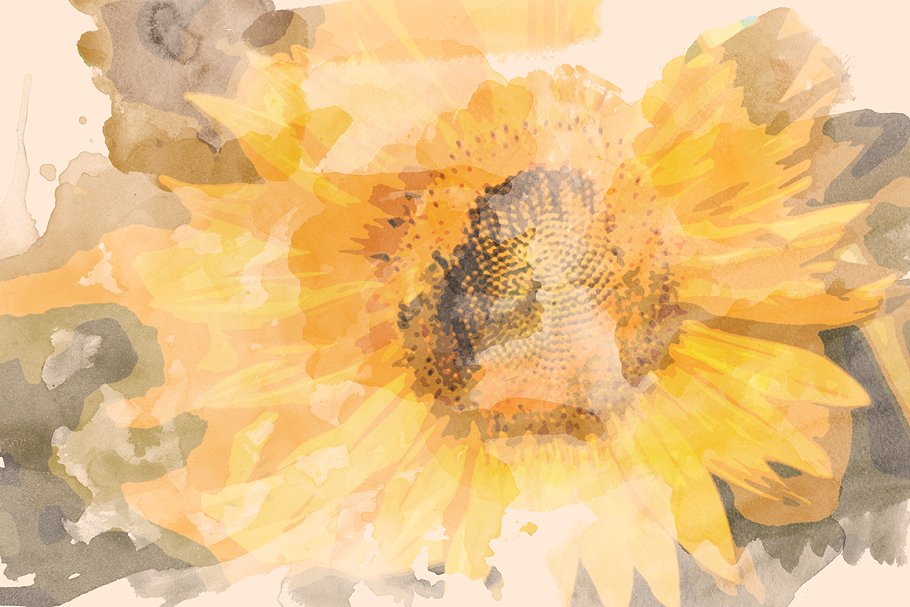 写实水彩画笔PS笔刷 Realistic Brushes插图(2)