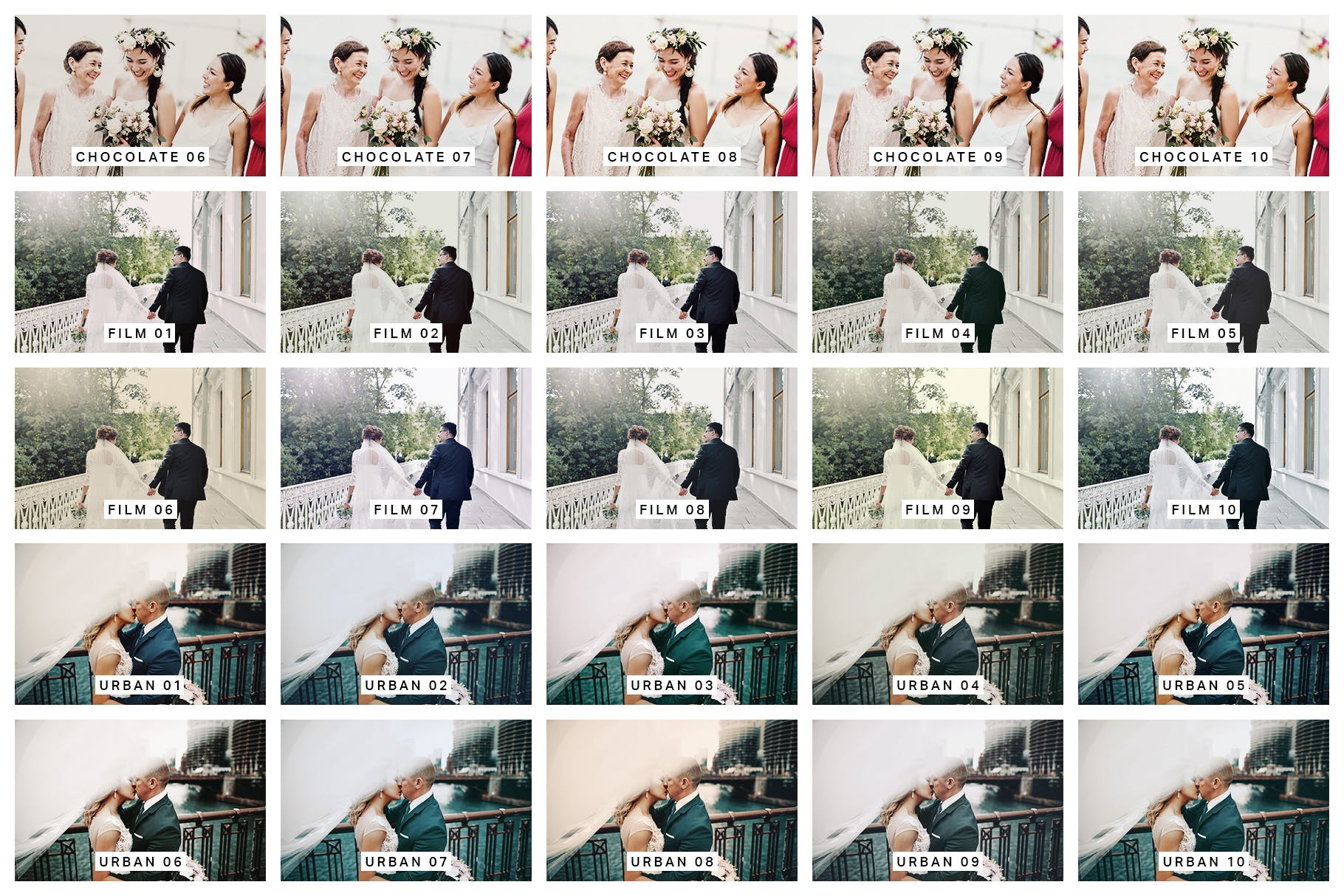 50款影楼后期调色LR预设 50 Wedding Lightroom Desktop and Mobile Presets插图(2)