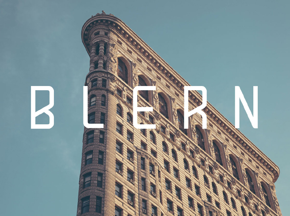 排版印刷无衬线英文字体下载 Blern Font